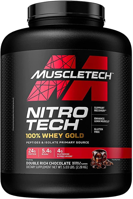 خرید وی پروتئین نیتروتک گلد ماسل تک اصل | Whey Protein NitroTech Gold